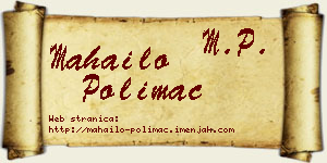 Mahailo Polimac vizit kartica